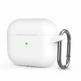 Funda protectora de silicona gruesa para auriculares inalámbricos con gancho para AirPods 3